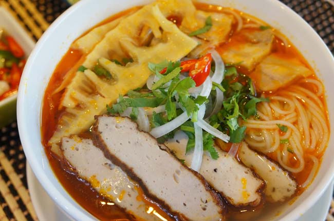 Fish cake noodles soup Nha Trang 